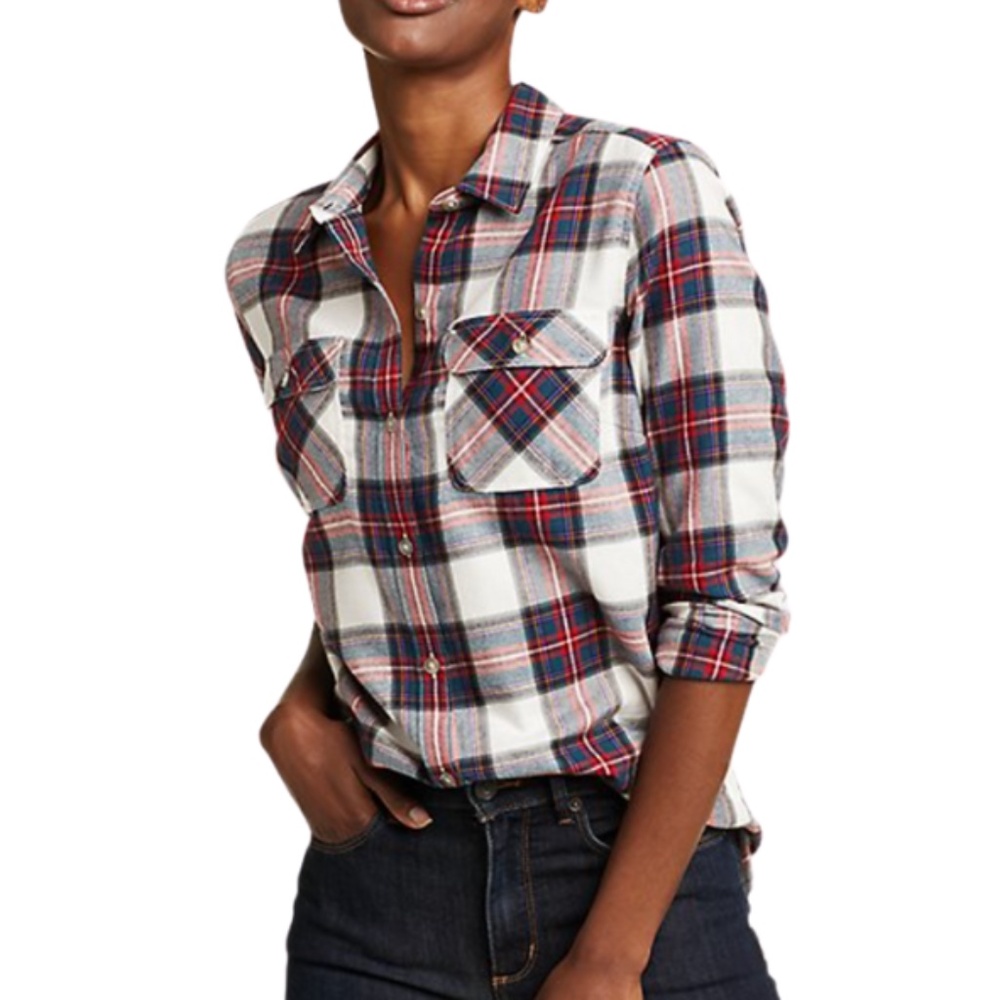 Eddie Bauer Women's Firelight Flannel Shirt S New